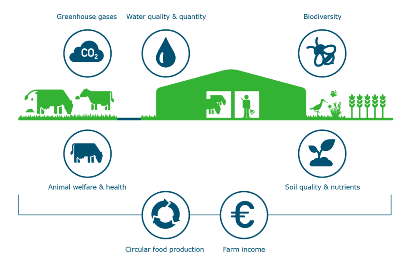 Dairy sustainability topics - Click on the image to enlarge Dairy sustainability topics - Click on the image to enlarge