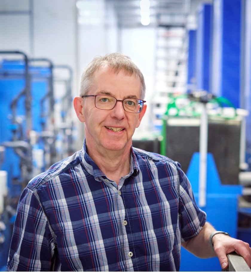 Hans van de Vis at our fish research facilities Hans van de Vis at our fish research facilities